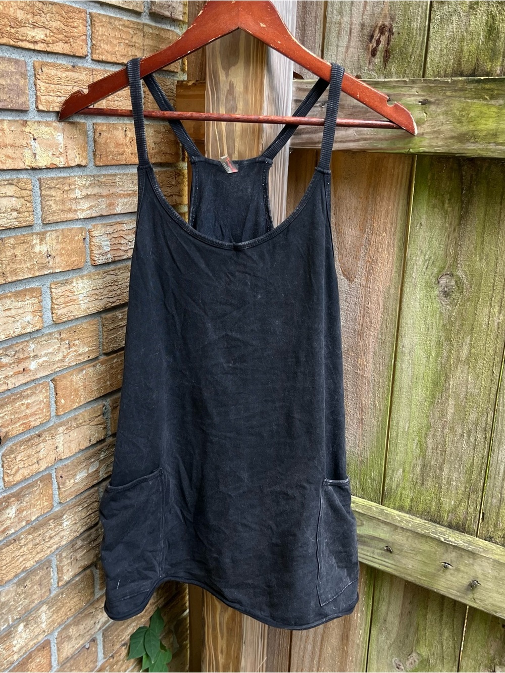 FP Movement by Free People Black Washed HotShot Dress with Pockets